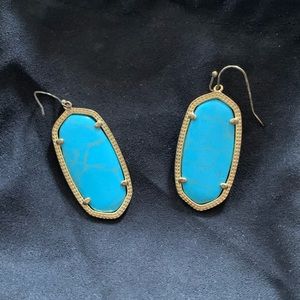 Kendra Scott turquoise Elle earrings